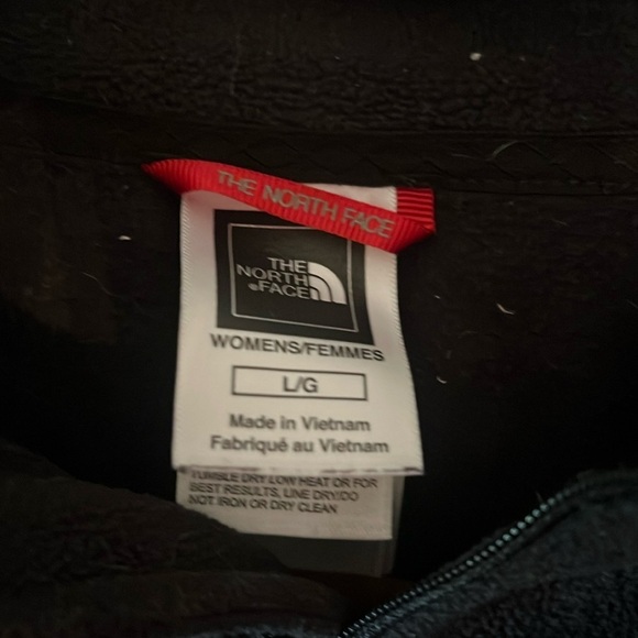 The North Face Womens Black Fleece Quarter Zip Jacket Pullover​ - Picture 3 of 4